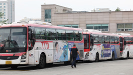 경진여객 파업 돌입…광역버스 160여 대 운행 중단