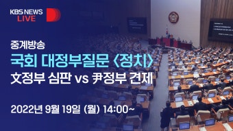 [LIVE] 국회 대정부질문- 정치 분야