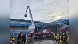광주 평동산단 공장 화재 1시간 만에 진화…소방 대응 1단계 발령