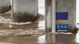 황룡강 전남 장성 제2황룡교 홍수주의보 발령