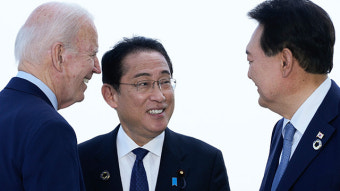 “한미일, 다음달 18일 미국 캠프데이비드 정상회담 개최 조율”