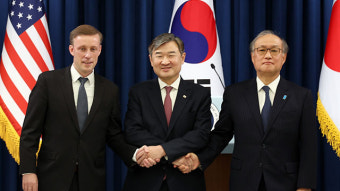 한미일 안보실장 “북한 미사일 경보정보 실시간 공유 등 안보 협력”