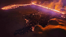 아이슬란드 화산 경계 ‘비상’→‘위험’ 하향 조정