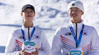 강원 동계청소년올림픽, 프리스타일 스키 모굴 혼성에서 은메달 수확
