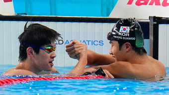 황선우, 세계선수권 남자 자유형 100m 5위로 역대 최고 성적…우승은 중국 판잔러