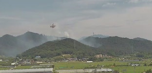 광주광역시 생용동 산불 다시 발생…진화중