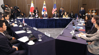 한미일 “북러 군사협력 강력 규탄…3국 안보협력 더 강화”