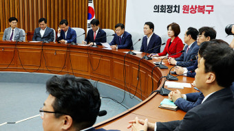 국민의힘 중진 의원들 “추경호 원내대표 복귀해 대야 투쟁 전개해야”
