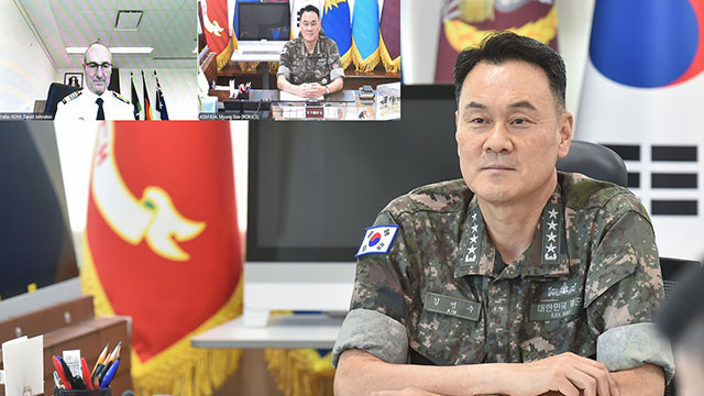 한반도 안보 협력 강화를 위한 국방수장 통화 진행