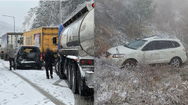 충북서 눈길 교통 사고·강풍 피해 속출