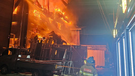 대구 서구 자동차 부품 공장 화재…소방대응 2단계 발령