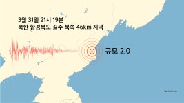 북한 함경북도 길주에서 규모 2.0 지진