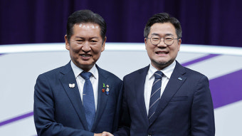 정청래·박찬대, 조국 사면에 “대통령 판단”…‘차별금지법’ 묻자 “아직은”