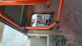 서울 용산구서 달리던 마을버스 화재…승객 20명 대피