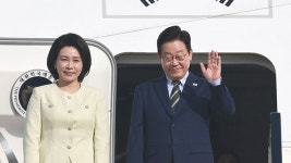 이 대통령, G20 정상회의 참석차 남아공 도착…프랑스·독일 정상회담도