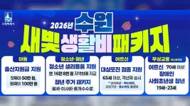 수원시, ‘생활비 패키지 사업’ 시행