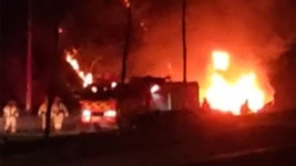 광주원주고속도로 초월터널 인근서 화물차에 불…1명 경상