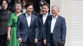 김민석, 문재인 예방 “조롱·혐오·멸시의 언어 난무하지 않게 하겠다”