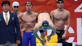 한국 남자 계영 800ｍ 동메달 획득…자유형 50ｍ는 금·동 수확