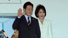 이 대통령, 멕시코 도착…내일 새벽 셰인바움 대통령과 정상회담