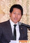 축사하는 박정구 아름다운사람들 미용학원 대표 [MBN포토]