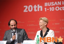 [M+BIFF현장] 루카 구아다니노 감독 “틸다 스윈튼, 영감 주는 배우”