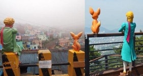 부산 감천문화마을 어린왕자, 창원 안민고개가 통째로 표절했다