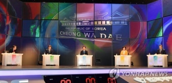 대선후보 TV 토론서, 劉·沈 홍준표 '자격문제·경남지사사퇴 논란' 맹공