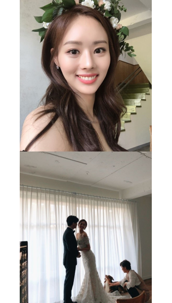 [M+SNS] 김종국 조카 우승희, 헉 소리 나는 웨딩드레스 자태