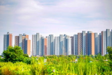 영종도 씨사이드파크 인근 e편한세상 영종국제도시 오션하임 눈길