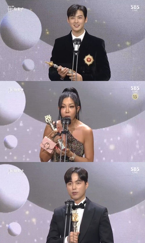 유재석, 20번째 대상 획득...진선규, 더 매직스타로 신인상 수상