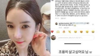 '김동성' 인민정, '양육비 논란' 댓글에 