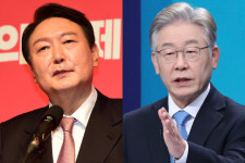 윤석열 43.0%-이재명 31.2%…지지율 오차범위 밖 격차