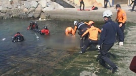 부산 기장 앞바다에 경차 추락…40대 여성 운전자 숨져