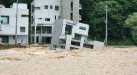 포항 덮친 힌남노, 풀빌라 통째로 주저앉아…불어난 물에 인명피해도