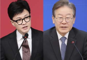 '차기 대통령감' 한동훈 24%·이재명 22%…순위 첫 역전