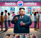 김정은이 배스킨라빈스에 간다면?…챗GPT의 깜짝 사진