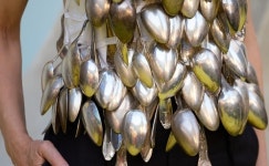 배우 케이트 블란쳇 은빛 의상 화제…알고 보니 