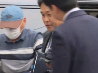 '장윤기 사건' 수사팀장, 취재진 밀치고 '후다닥'…구속 갈림길