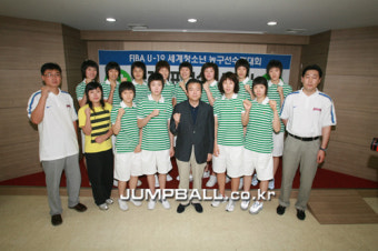 U19 여자농구대표팀, 결단식가지고 세계선수권 출정