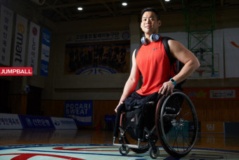 [JB포토] 휠체어 농구선수 원유민