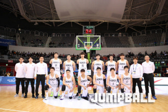 FIBA 바스켓볼 월드컵 차이나 2019 아시아 예선 1라운드에 출전한 대한민국 남자농구 대표팀