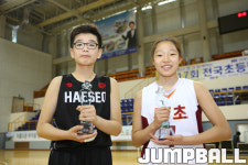 [JB포토화보] 제17회 전국초등학교 농구대회, 남,녀 최우수상 및 이성구상 수상자 화보