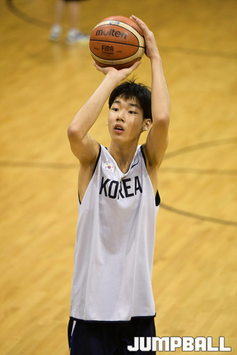 [JB포토] 슈팅훈련하는 U18 남자농구대표팀 이원석