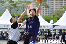 [JB포토] 2019 KXO 3라운드겸 홍천투어, 레이업슛 시도하는 미사온아치과 박동욱