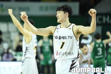 [JB화보] 창원 LG, 83-82로 원주 DB에 원정 승리