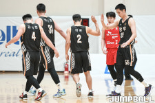 [JB포토] 하이파이브 하는 상무 선수단