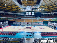 BNK 홈 코트로 변신 중인 창원체육관