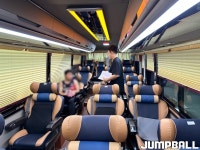 선수단 버스를 타볼 수 있다고?…이런 경험은 처음 정관장 출정식에서 눈길을 끈 이벤트