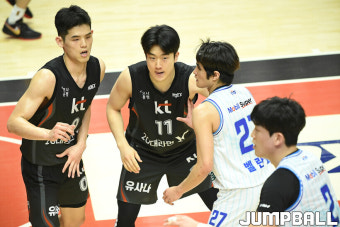 [6강 PO 화보] 수원 KT, 78-76으로 가스공사에 승리하며 4강 플레이오프 진출